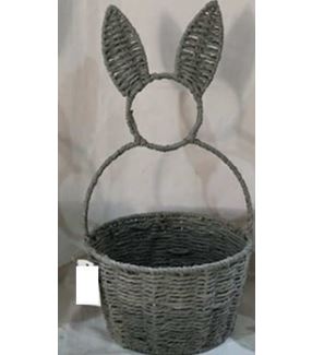 корзина с ушками серая